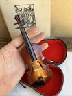 Violin   Case Miniature Music Box Blue Danube Musical Instrument Accessory 7 