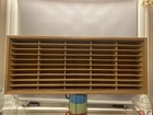 Vintage Aztec Quality 50 Cassette Tape Wooden Storage Holder Hl Wall Storage