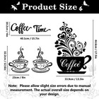 Coffee Cup Wall Decals Vinyl Kitchen Wall Decor Stickers Black Coffee Tea Sign 