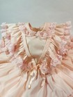 Vintage Betty Oden Girls Dress Size 5 Pink Ruffles Lace Pageant Read