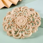 4pcs Unpainted Wood Carved Corner Decal Onlay Applique Frame Furniture Diy Decor