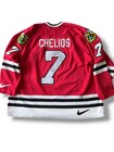 Nike Chris Chelios Chicago Blackhawks Jersey Mens 56 Xl Red Euc Sewn Nhl Vintage