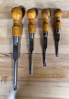 Vintage Marples Cross Ground Point Cabinet Makers Screw Drivers - Set Of 4