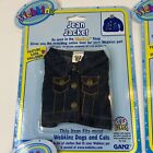Ganz Webkinz Clothing Jean Jacket Cute Cropped Jacket Cuffed Jeans Blue Ball Cap