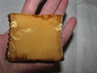 Vintage Golden Satin Rosary Beads Snap Pouch