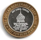 Trump Taj Mahal Casino Atlantic City  10 Minutemen Silver Strike Token W Capsule