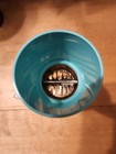 Vintage Federal Housewares Chicago Nibot Glass Nut Grinder Turquoise  Vg 