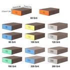 14pcs Sanding Sponge Blocks 60-280 Grit Wet Dry Reusable For Wood Drywall Metal