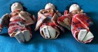 1940s Wwii Japanese Dolls Porcelain Heads Original Dress Decorative Fabric