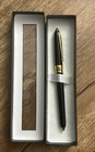 Vintage Colibri Classic Ball Point Pen Black Gold W  Box Made In Usa