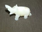 Vintage 4  Long Hand Carved  Onyx  Elephant