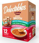 3 Box Hartz Delectables Savory Broths Lickable Wet Cat Treats  12 Count