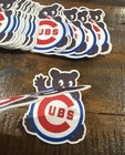  lot Of 2  Chicago Cubs Classic Vintage Bear Logo Iron On Ready Patch