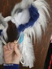 Faux Fur Mouse Ears Costume Accessory  White blue gray  One Size  Unisex