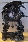 Dragon Castle Skull Fantasy Mythical Medieval Figurine Statue Clock 
