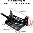 Universal Battery Box Mounting Tray Holder Bracket For Trailer Car Boat Truck