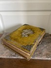 Antique Photo Album Cvd Second Empire Gold Velvet Xix 19 Military Family French