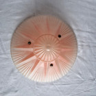 Vintage Ceiling Light Lamp Shade Globe 3 Hole Pink Art Deco-10 5 