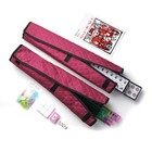 American Mahjong 166 Tiles Red Carry Bag  4 Color Pushers racks Western Mahjongg