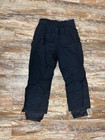 Mens The North Face Black Snow   Ski Pants Size Medium Double Knee 