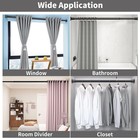 Heavy Duty Tension Curtain Rod 102-120in  1 27 diameter No Drilling Adjustable R