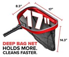 Heavy Duty Pool Net For Inground   Above Ground Pools  Leaf Rake With Rubber