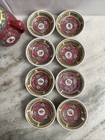 Vtg Porcelain Chinese Mun Shou Famille Sake Sip Cup Set Longevity