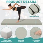 2 Inch Thick Yoga Mat  72  x24 x2  Foldable Extra Thick Exercise Mat Gymnasti   