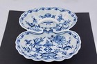 Meissen Blue Onion Porcelain Condiment Burlesque Bowl - Mint