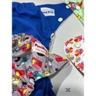 Fuzzibunz  Size S  Pocket Cloth Diaper Lot Of 4 Adjustable Snap Reusable Diapers