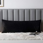 Velvet Body Pillow Cover case Pillowcase With Zipper  Soft Body 20x48  Black