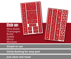 Fancy Ornamental Floral Borders 2 Glass Etching Stencils Reusable Armour Etch