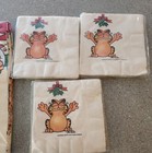Vintage Garfield Cat Christmas Paper Napkins And Matching Tablecloth New