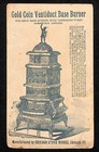 Gold Coin Stoves   Ranges Victorian Trade Card Triplet Girls In Matching Dresses