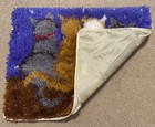 Latch Hook Rug Cats Sitting On Roof Design For Home Decor Placemat  15 X 19 In