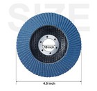 40 60 80 120 Grit 4 5 In Zirconia Flap Grinding Discs T29 4-1 2  Sanding Wheel