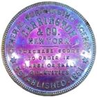  1850 s  New York City Ny-145a Currier Carrington   Co Merchant Token