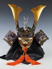 Japanese Vintage Samurai Kabuto Helmet -dragon Purple Helmet With A Mask-