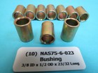 10  Nas75-6-023 Bushing 3 8 Id X 1 2 Od X 23 32 Long Spacer Aircraft Aerospace