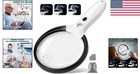 High-power Magnifying Glass With Storage Bag - 10x 25x 45x For Enhanced Vision