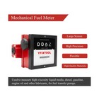 1   Mechanical Fuel Meter 6-40 Gpm 4-digital Aluminum Gasoline Liter F   