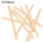 50 Pcs 14 Inches Paint Sticks Wooden Stir Stick For Wall Stirring  Wood Craft