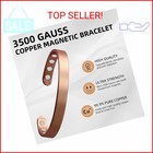 Magenergy Copper Bracelet For Men And Women  99 9  Pure Copper Magnetic Bangle W