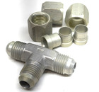 Parker An-6 Tee Fitting An824-6d Aluminum Aircraft 3 8  Od Tube Male 9 16-18 Nut