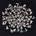 Bulks Metal Spikes Punk Cone Rivets Studs Screw For Clothing Jacket Leather A  