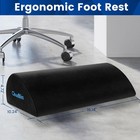 Ergonomic Foot Rest Pillow Under Desk Foot Stool Office Gaming Chair Black