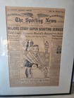 Vintage Stan Musial Signed 1962 The Sporting News Newspaper Cover Framed Vintage