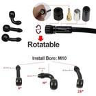 An3 Braided Brake Hose Motorcycle Hydraulic Clutch Oil Line Tube