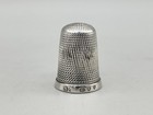 Victorian Sterling Silver Thimble  Samuel Foskett  London  1892