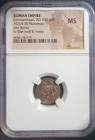 She-wolf   Twins Constantine Ngc Ms Roman Empire Bi Nummus Remus Romulus Ancient